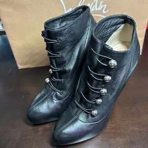 Christian Louboutin Fifre Leather Ankle Boots